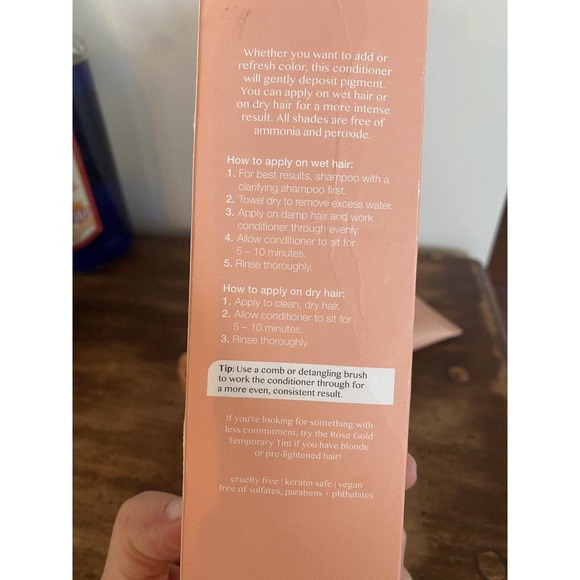 New Kristin Ess Color Depositing Conditioner Coral Rose 6.7 Fl Oz Semi-permanent - Picture 4 of 6